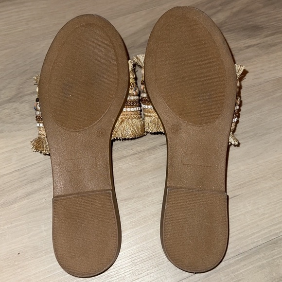 Embellished Wide Band Flat Slide Sandals - Picture 3 of 3